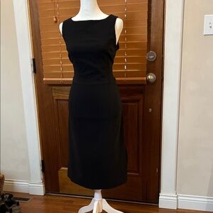 Express Classic Black Midi Dress